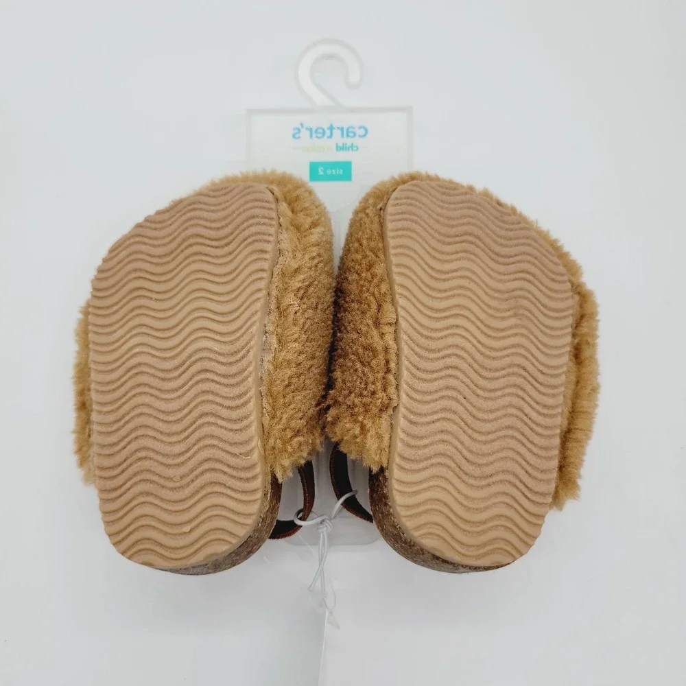 NEW Carter's Child Of Mine Baby Alya Clogs Girls Brown Size 2